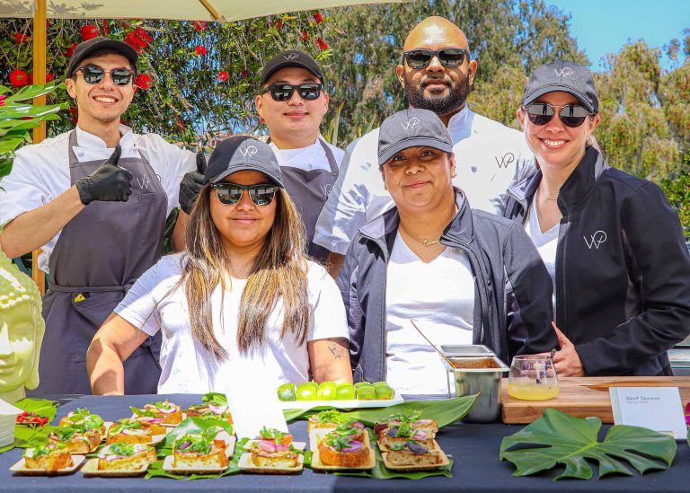 Line Up Photo of Wolfgang Puck Catering Staff