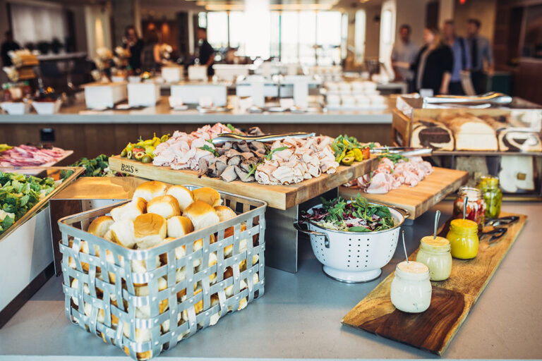Spread of Workplace all day snacks - Wolfgang Puck Catering